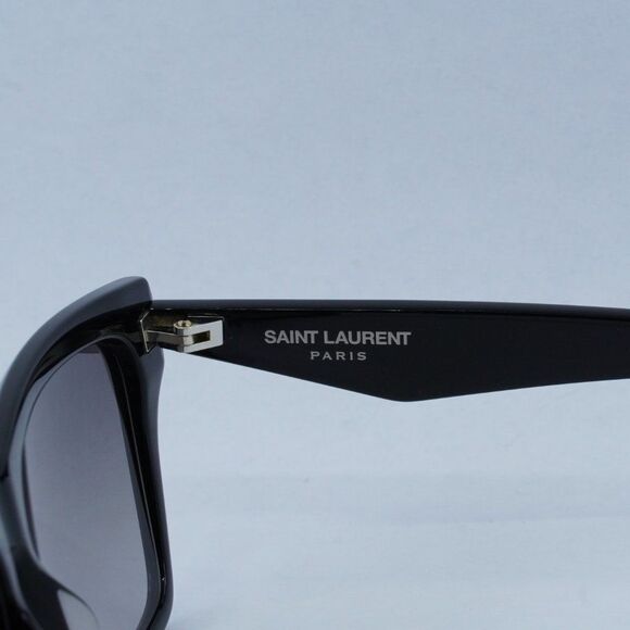 NEW SAINT LAURENT SLM104 001 BLACK/GREY SUNGLASSES - Picture 6 of 12